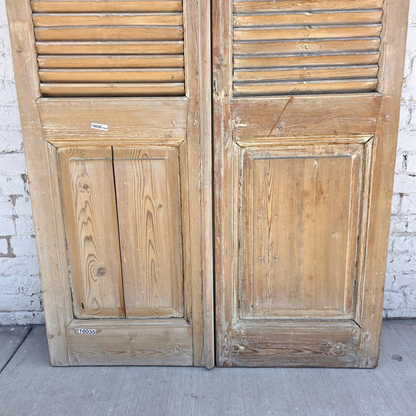 Pair of Shuttered Wood Doors