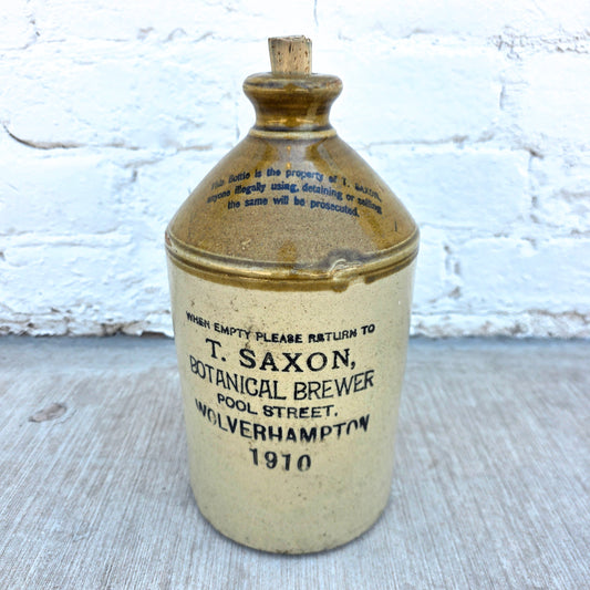 English Wine & Spirits Pottery Jug