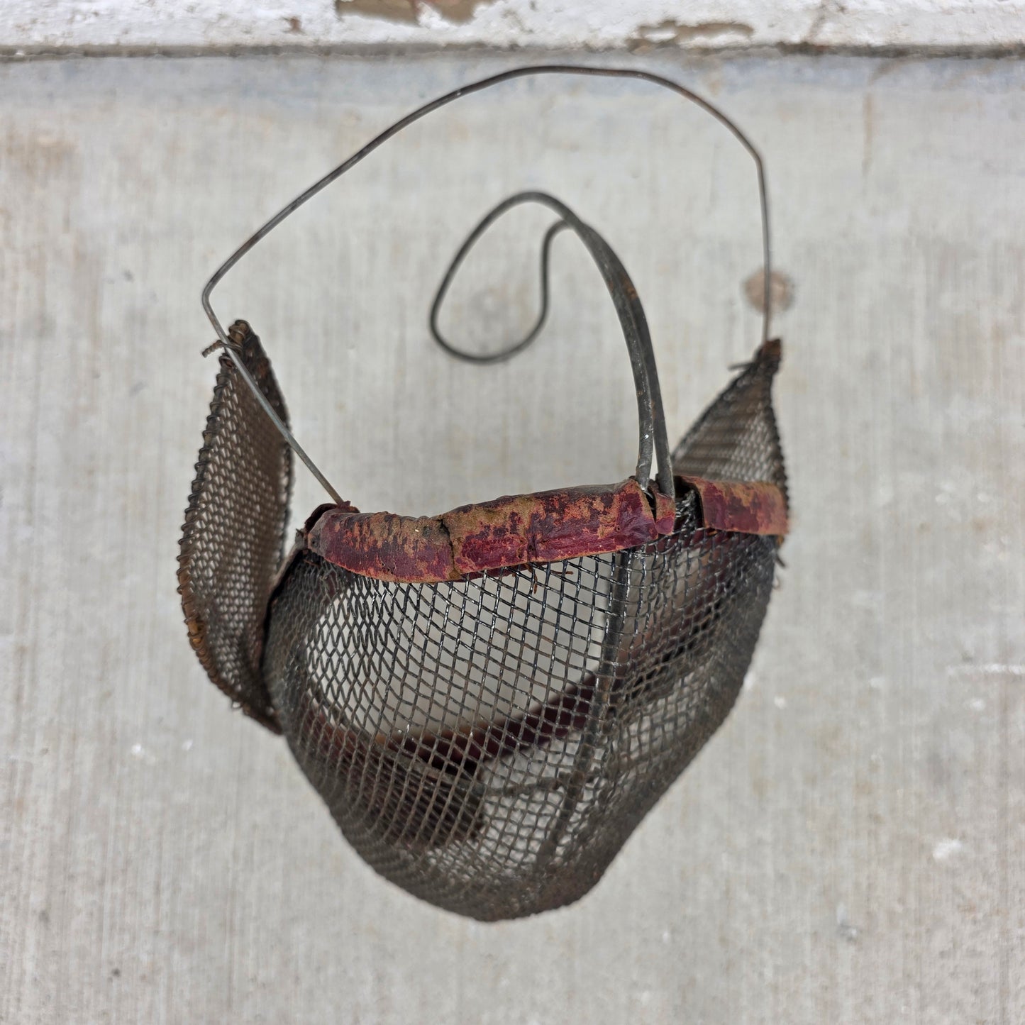 Antique Wire Mesh Fencing Mask, Circa late 19th Century