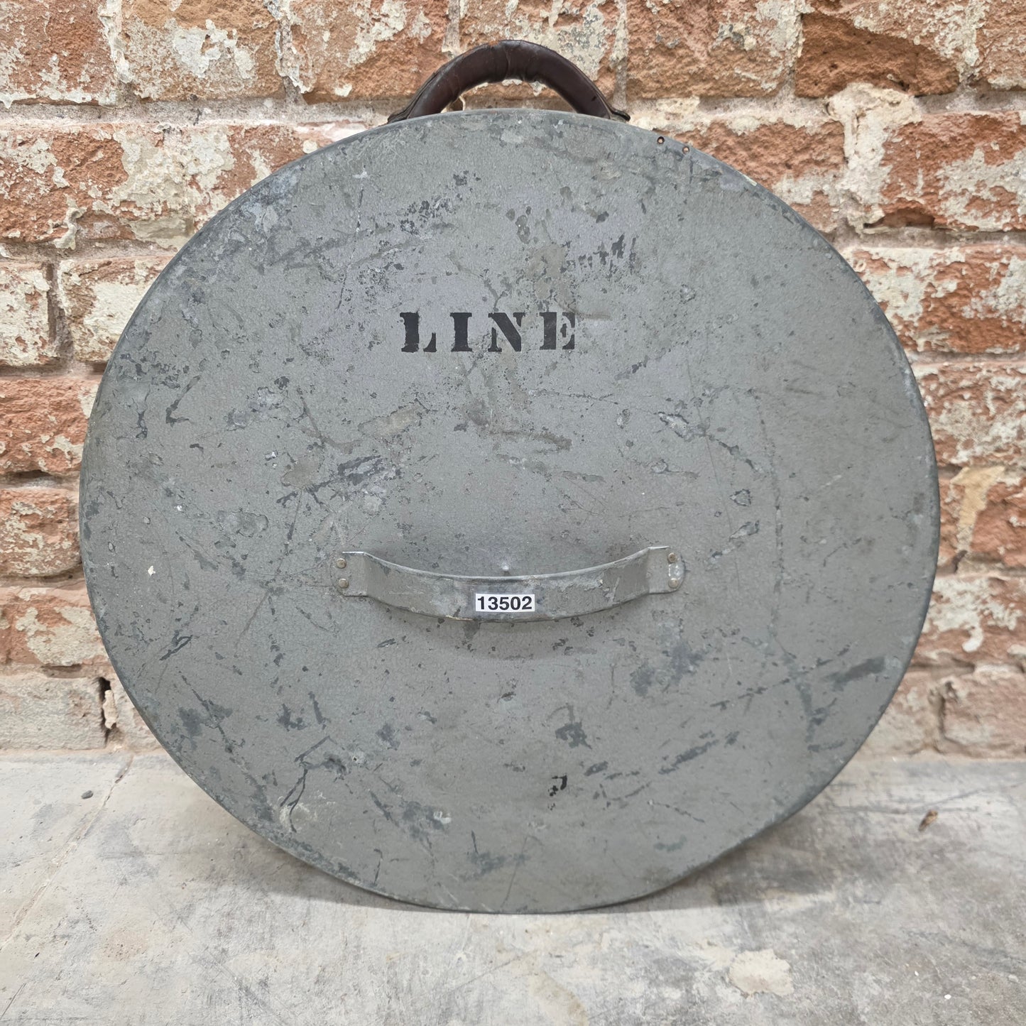 Round "Line" Tin Rope Container