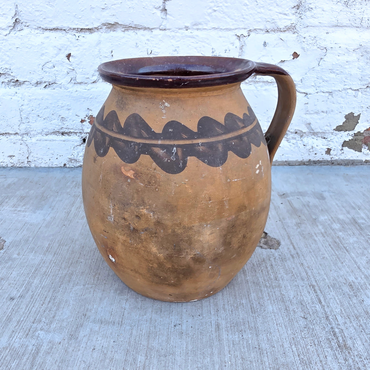 Antique French Provincial Terracotta Jug