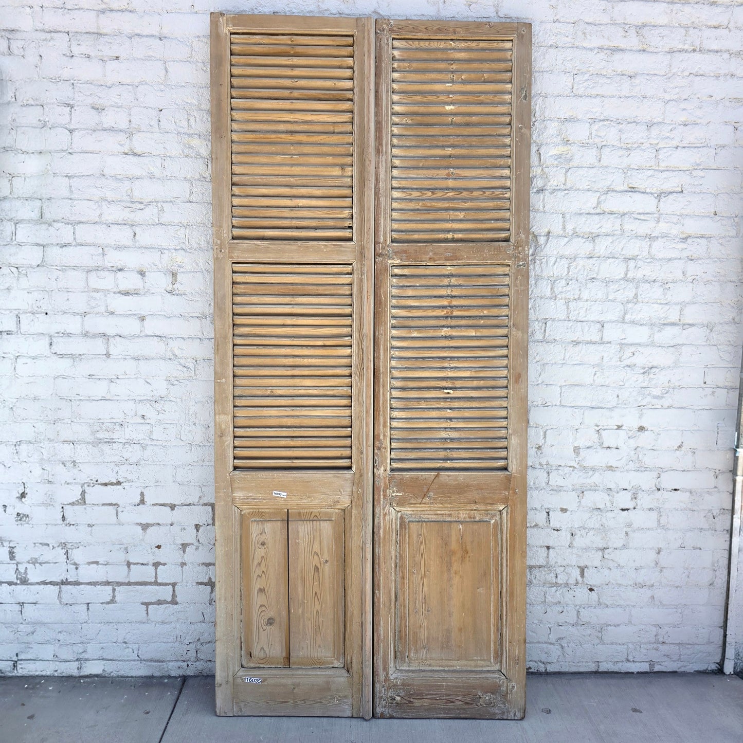 Pair of Shuttered Wood Doors