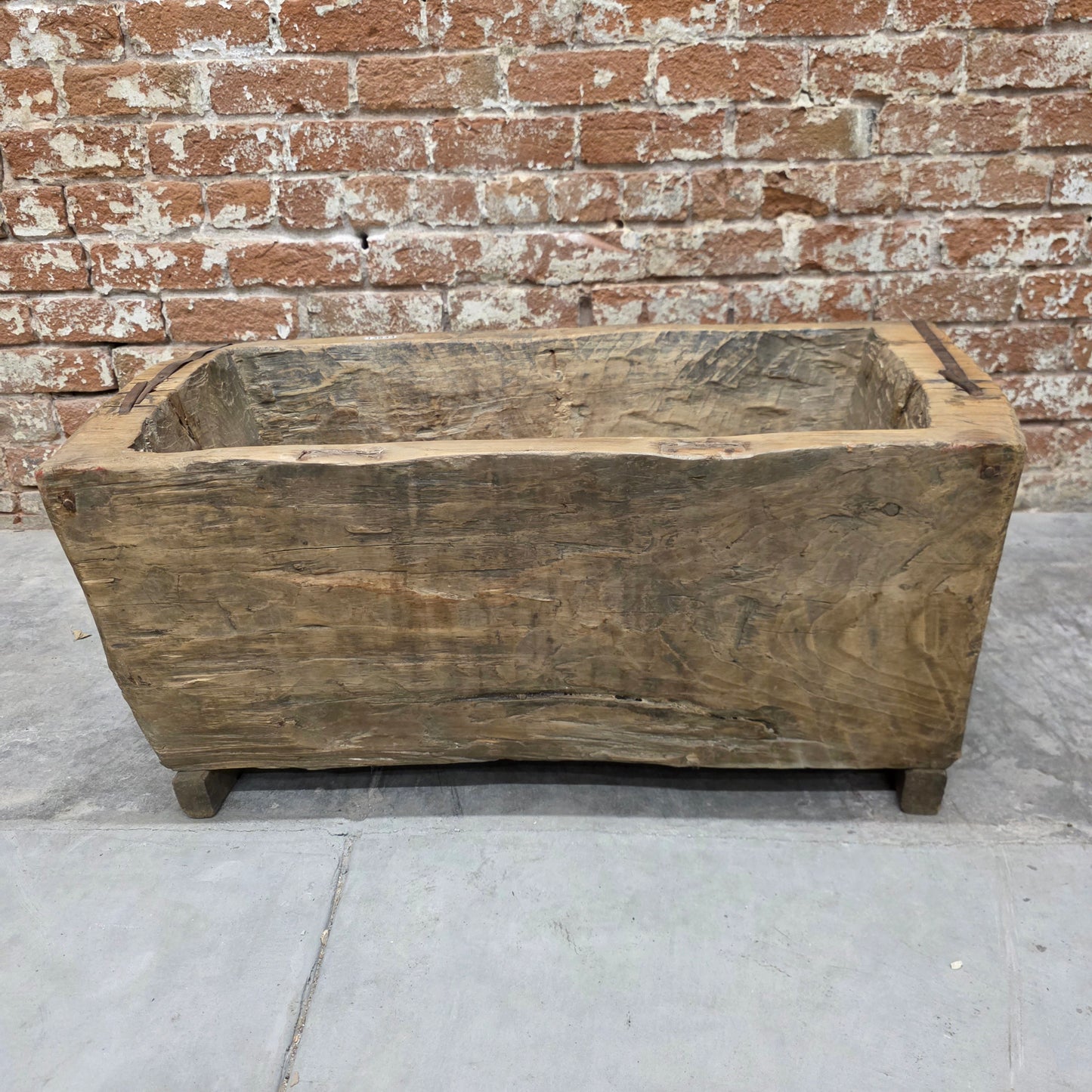 Wood Dough Bowl/Planter