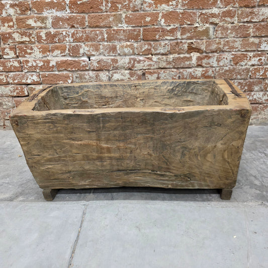 Wood Dough Bowl/Planter