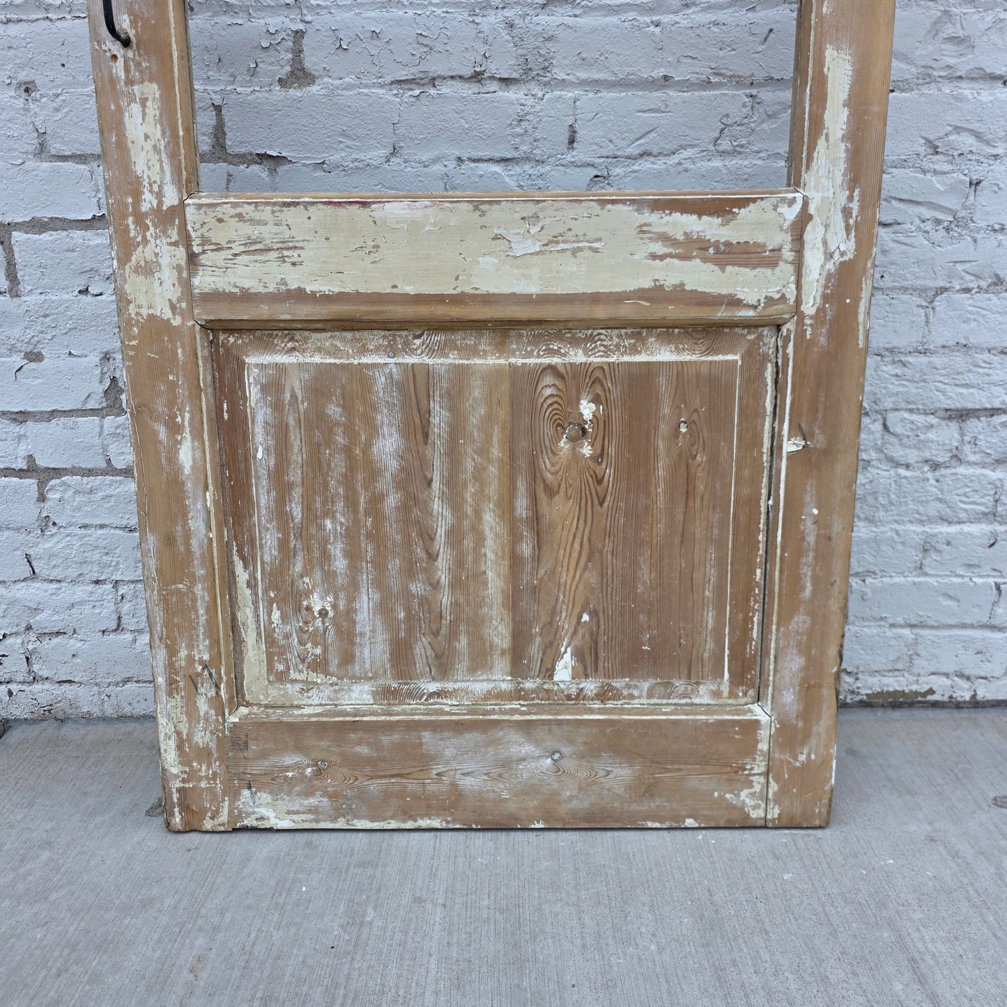 Single 4-Lite Antique Wood Doors