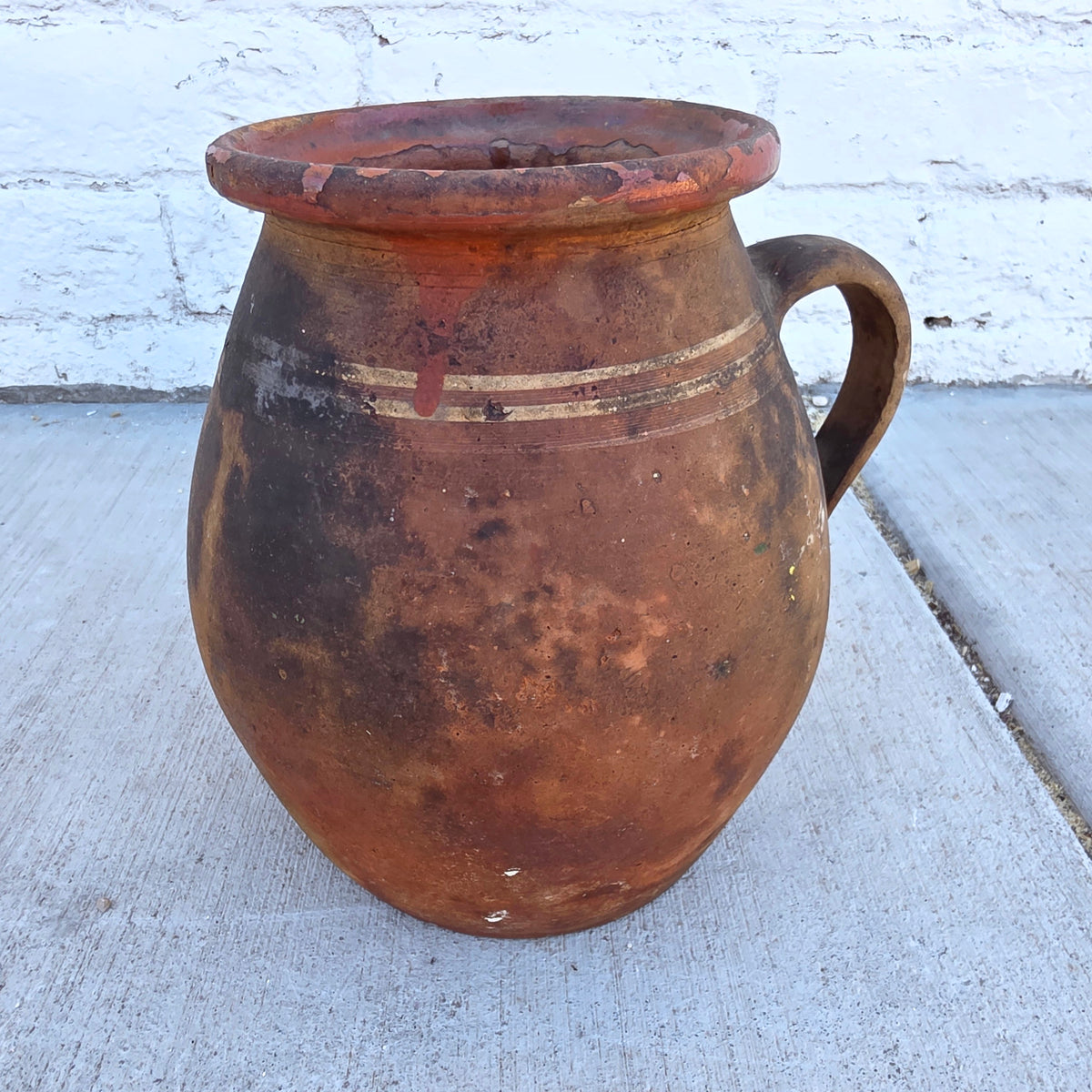 Antique French Provincial Terracotta Jug