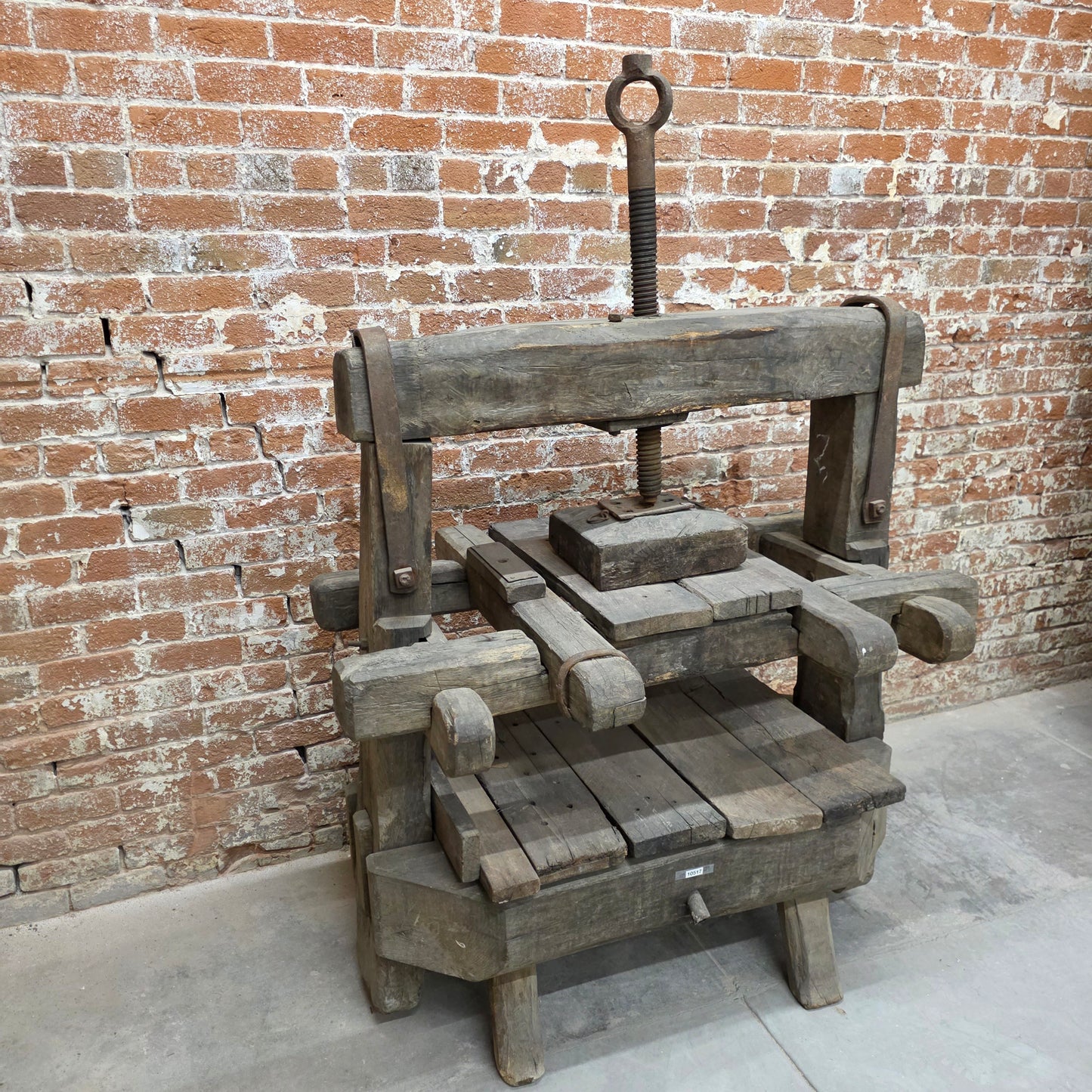Antique Wood Fruit & Wine Press