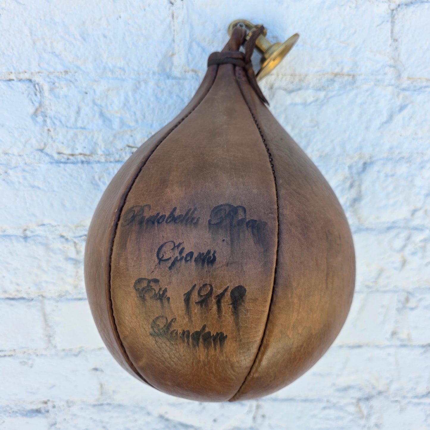 Antique Leather English Boxing Speed Bag