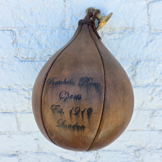 Antique Leather English Boxing Speed Bag