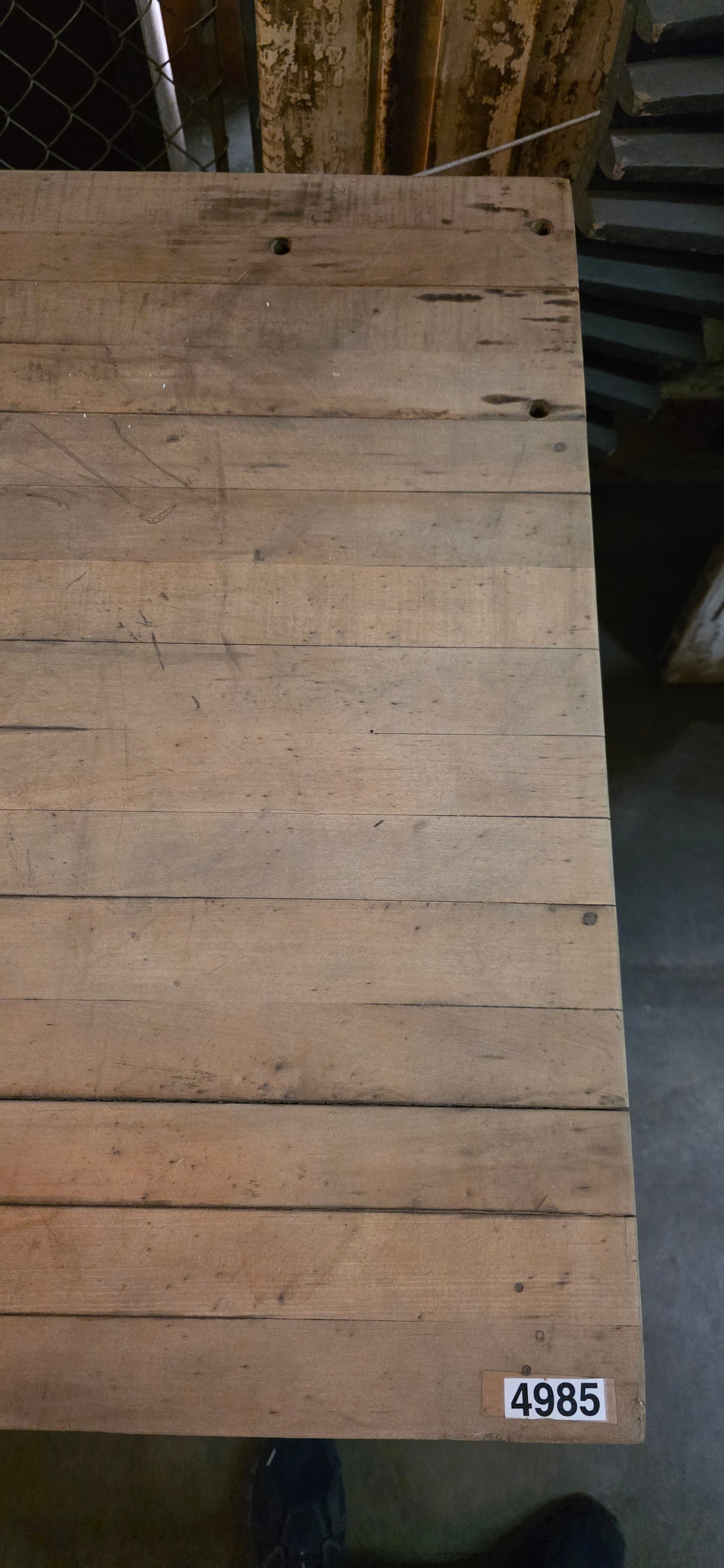 Reclaimed Wood Top Work Table