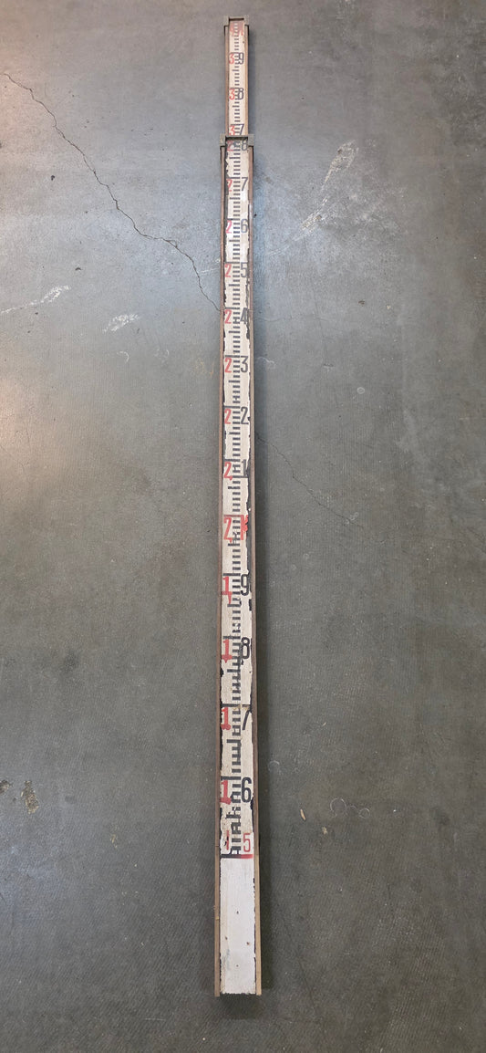 Decorative Vintage Surveyors Measuring Stick