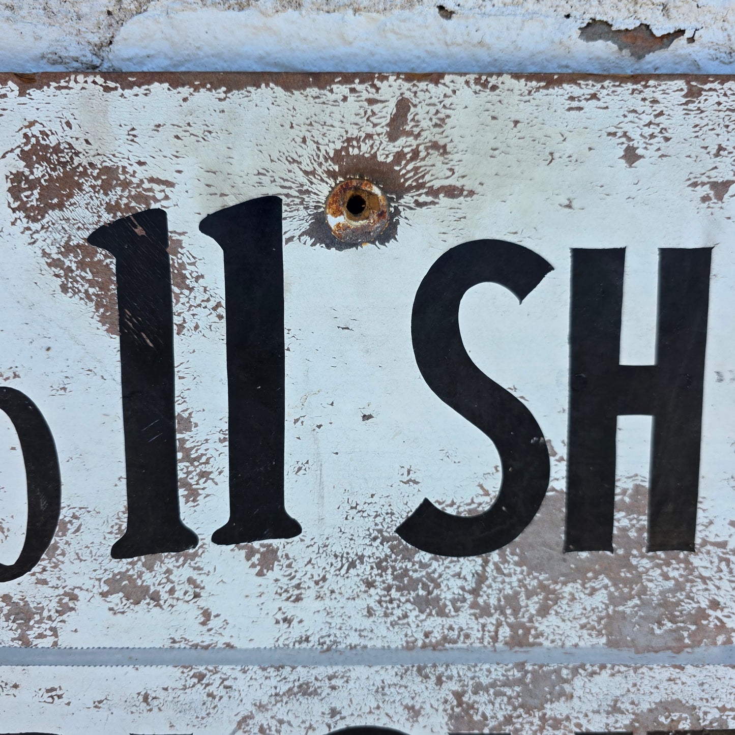 Painted Wooden Employee Parking Sign
