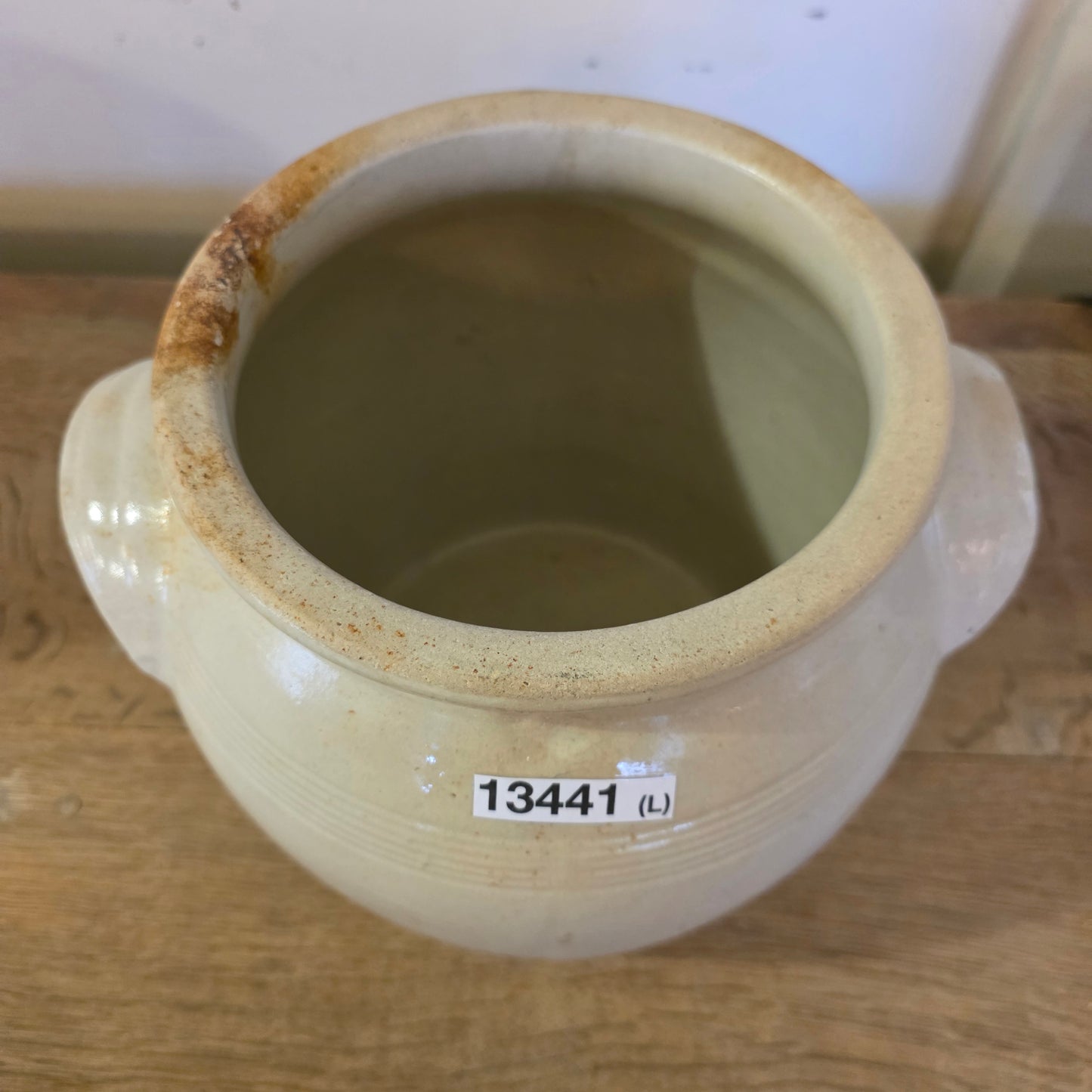 Large Antique French Confit Pot