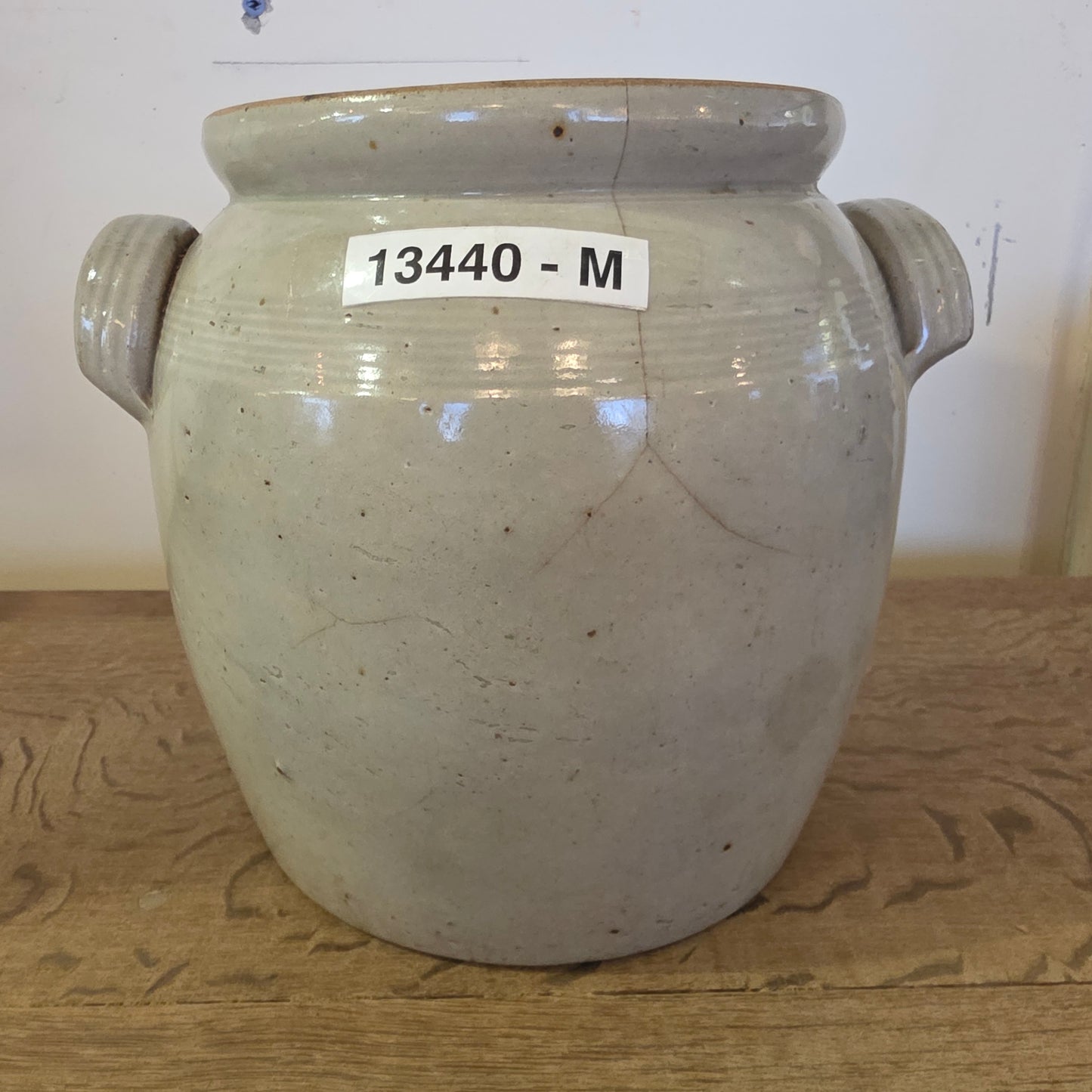Medium Antique French Confit Pot