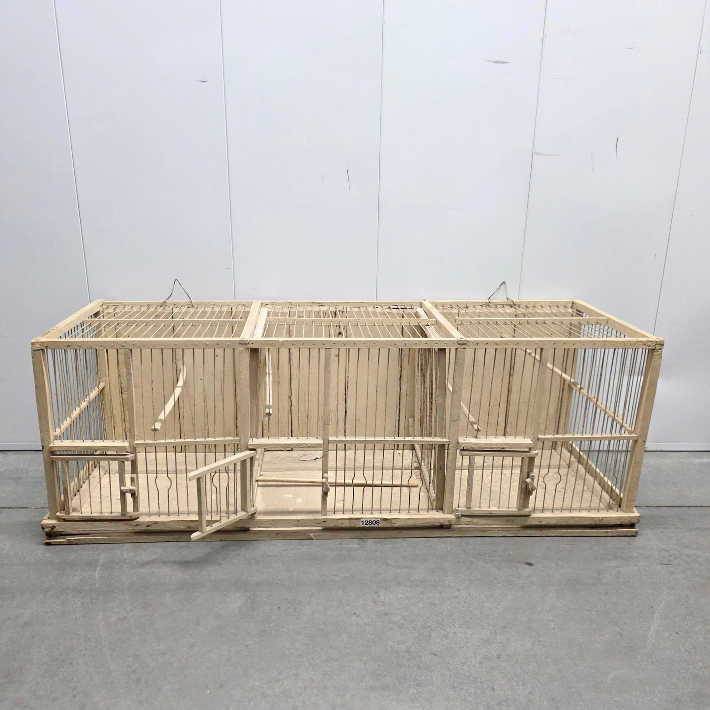 French Antique White Birdcage