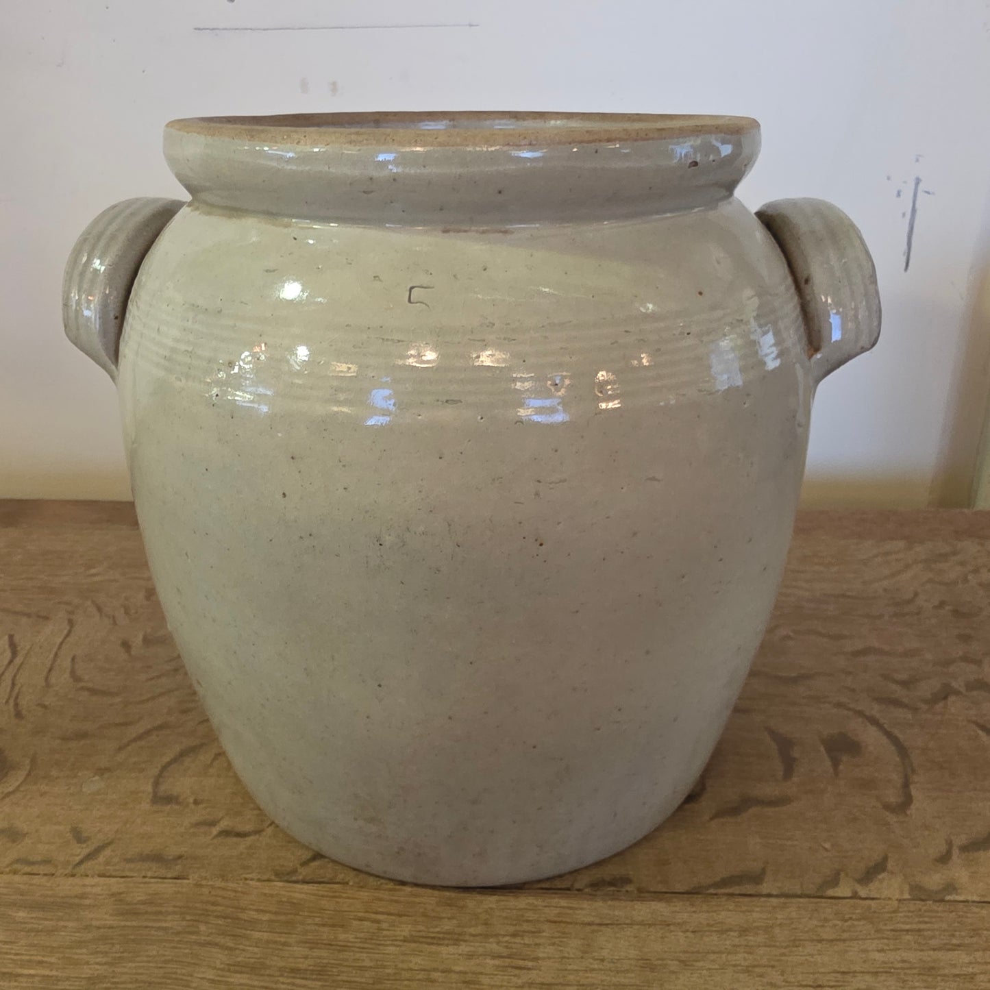 Medium Antique French Confit Pot