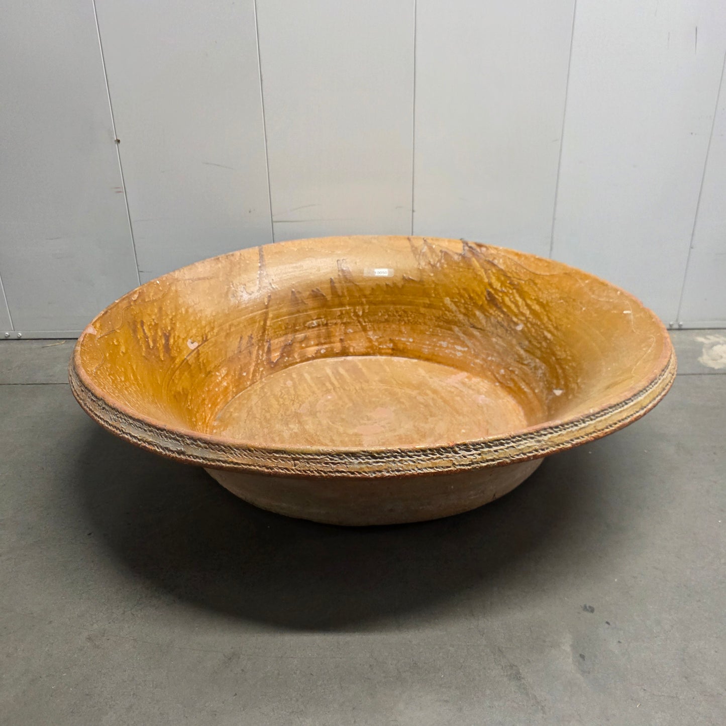 Large Glazed Ceramic Bowl
