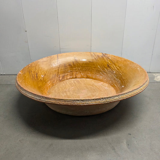 Large Glazed Ceramic Bowl