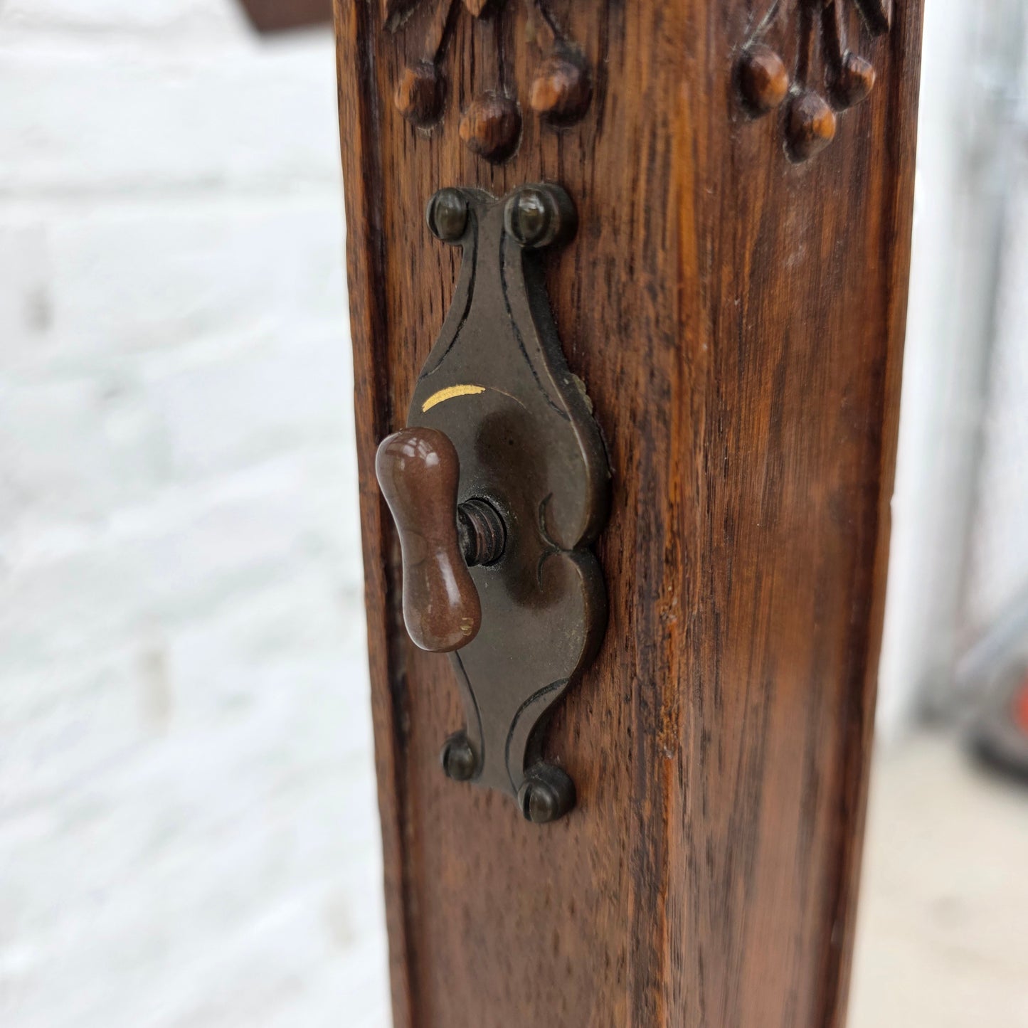 Carved English Double-sided Bookstand / Lectern