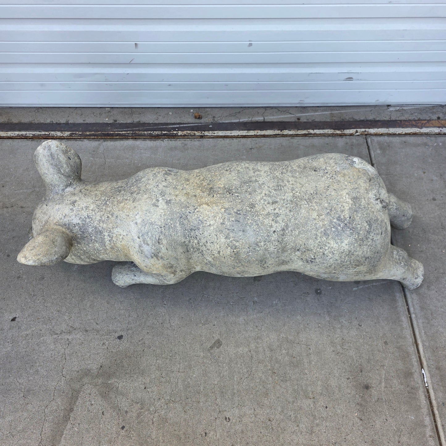 Large Standing Plaster Pig