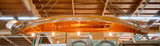 Repurposed Wood Canoe Pendant Light