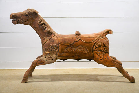 Carved Wooden Carousel Horse