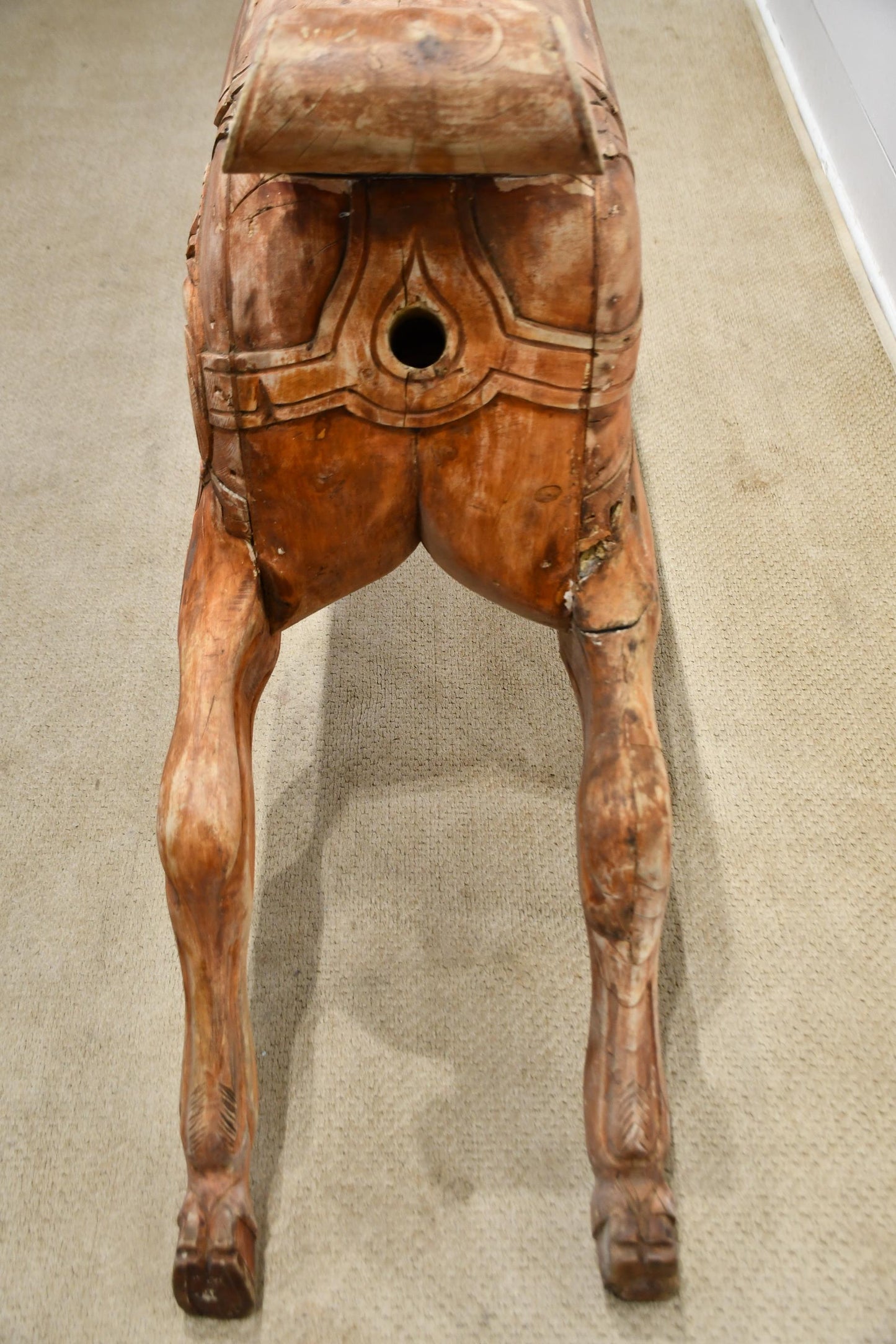 Carved Wooden Carousel Horse