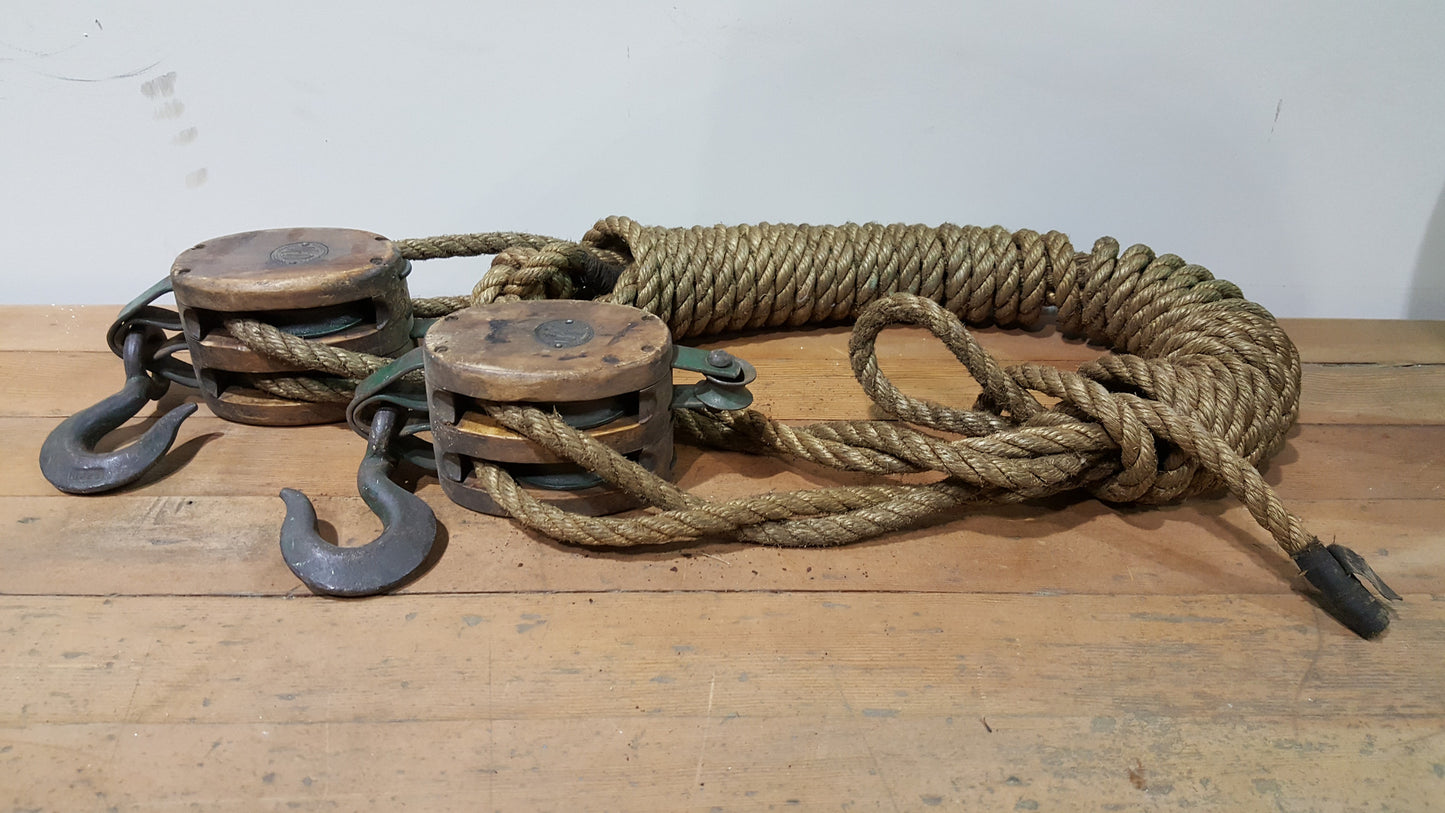 Double Pulley and Rope
