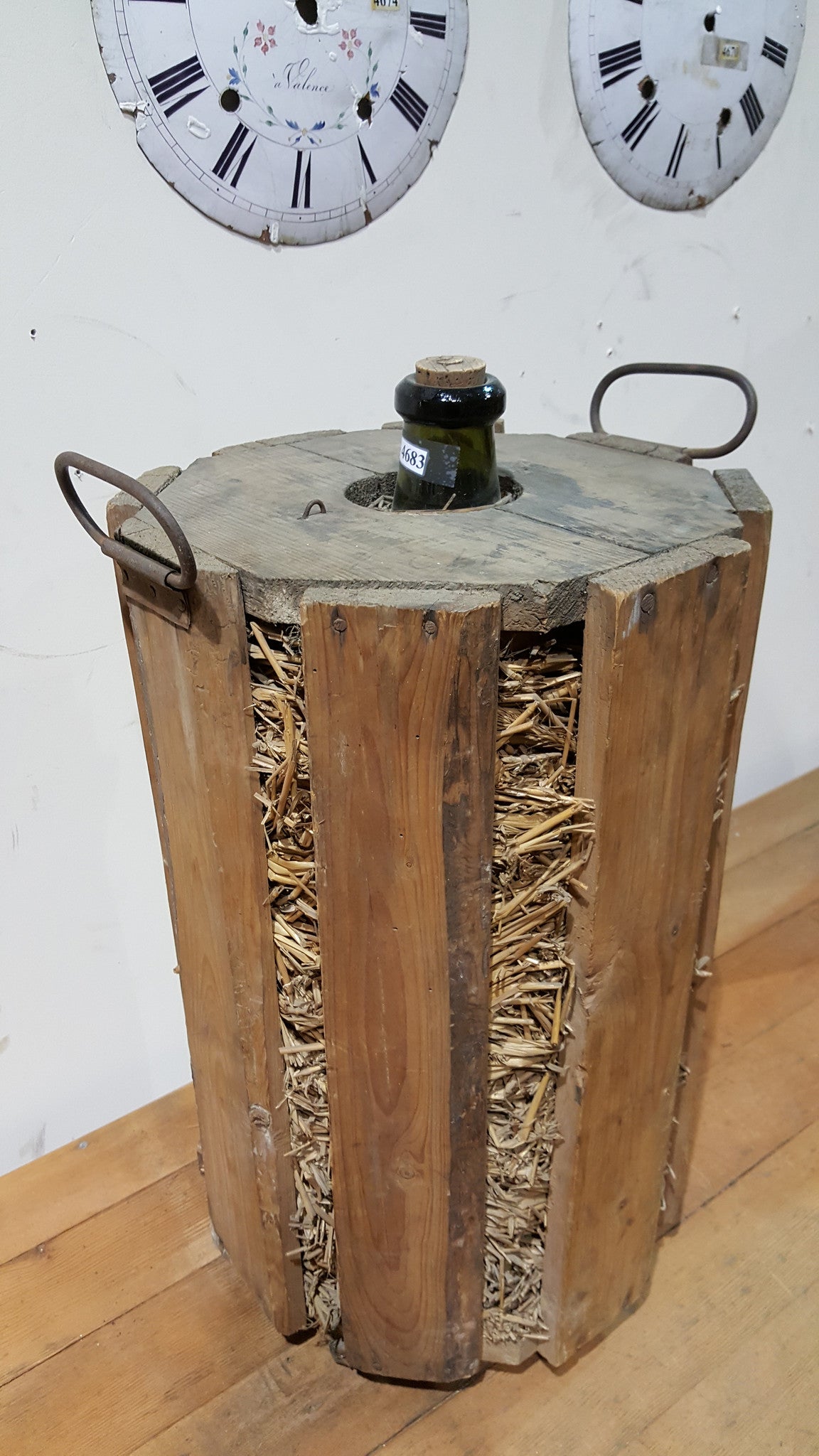 Wine Bottle in Wood Crate