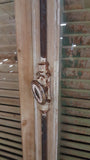 Pair of Full Lite Glass Doors, Transom and Shutter Set