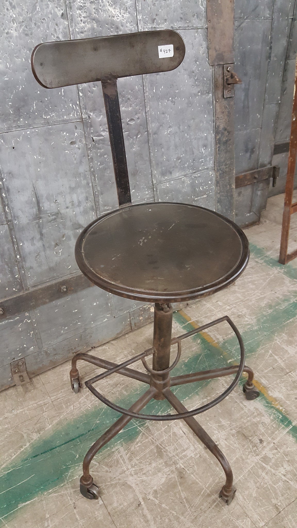 Adjustable Height French Stool