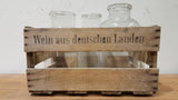 German Wooden Crate with 3 bottles