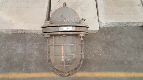 Heavy Duty Industrial Factory Caged Light (Chris - Antiquities Barn)