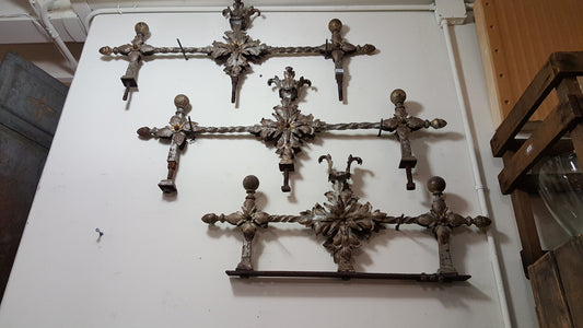 Antique Metal Pieces from a French Garden Fence
