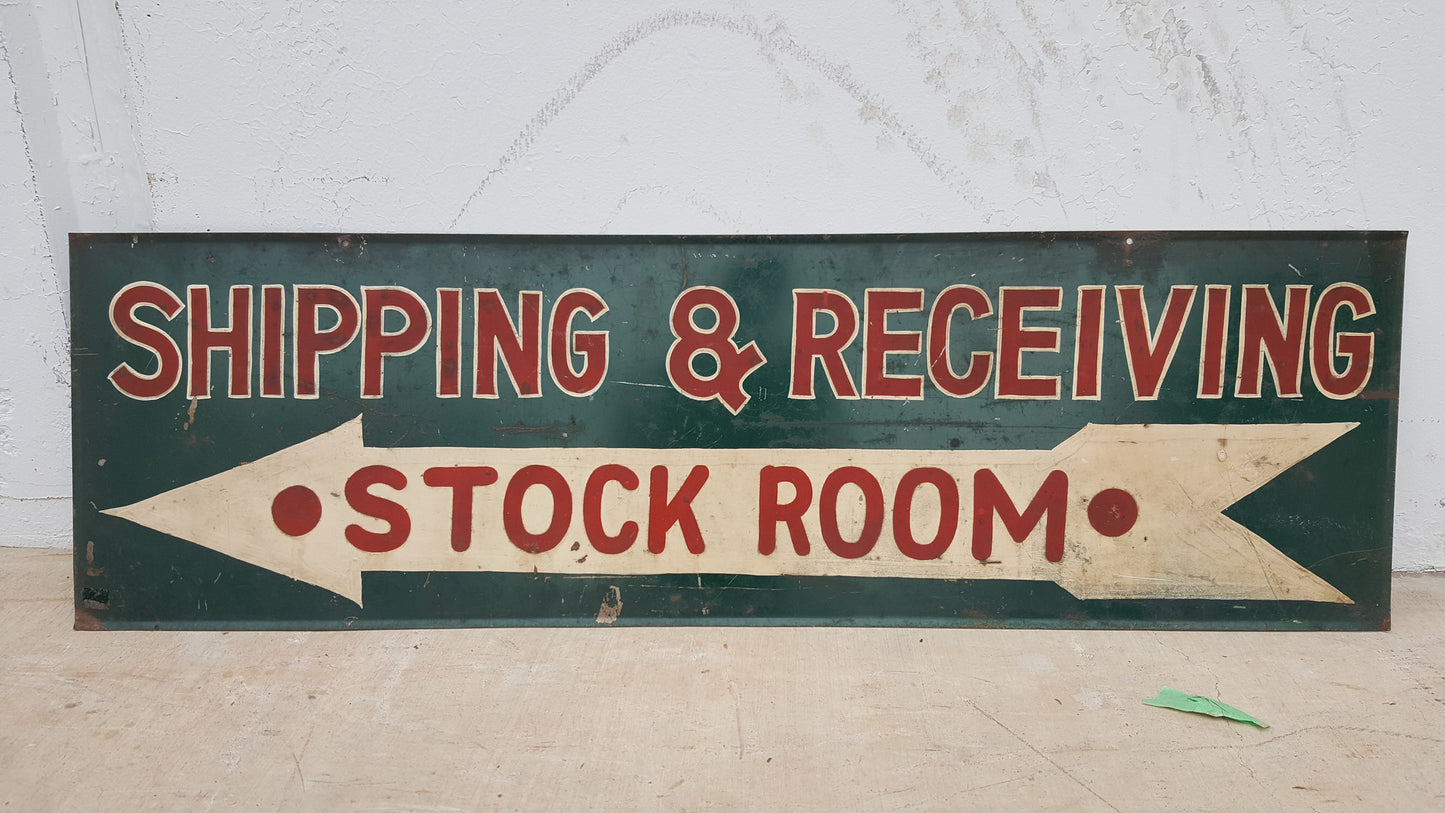 Shipping & Receiving Stockroom Sign