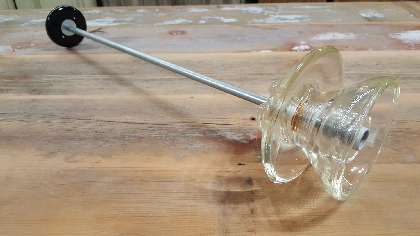 Repurposed Industrial Glass Insulator Pendants