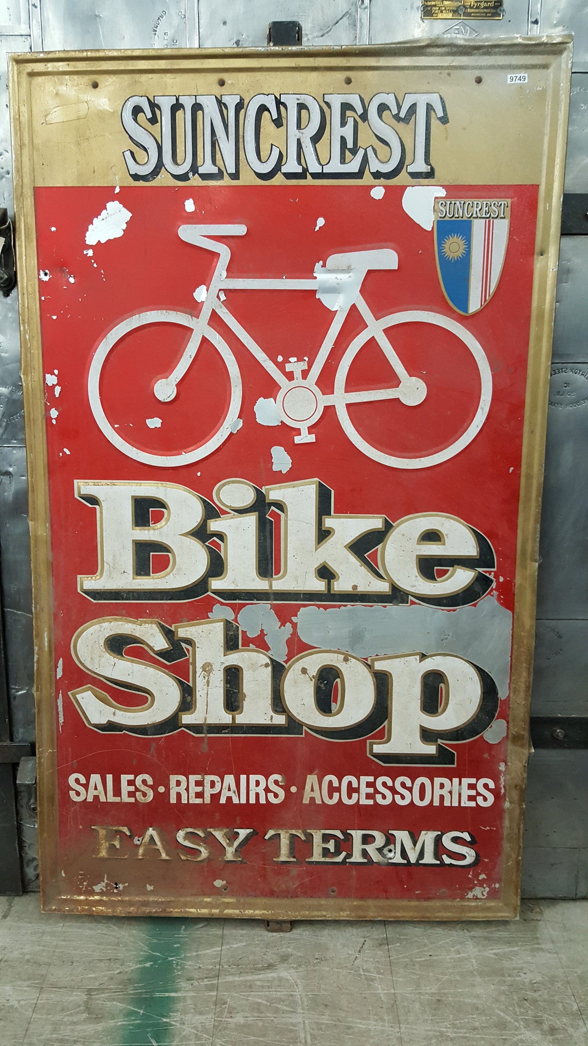 Bike Shop Sign Antiquities Warehouse