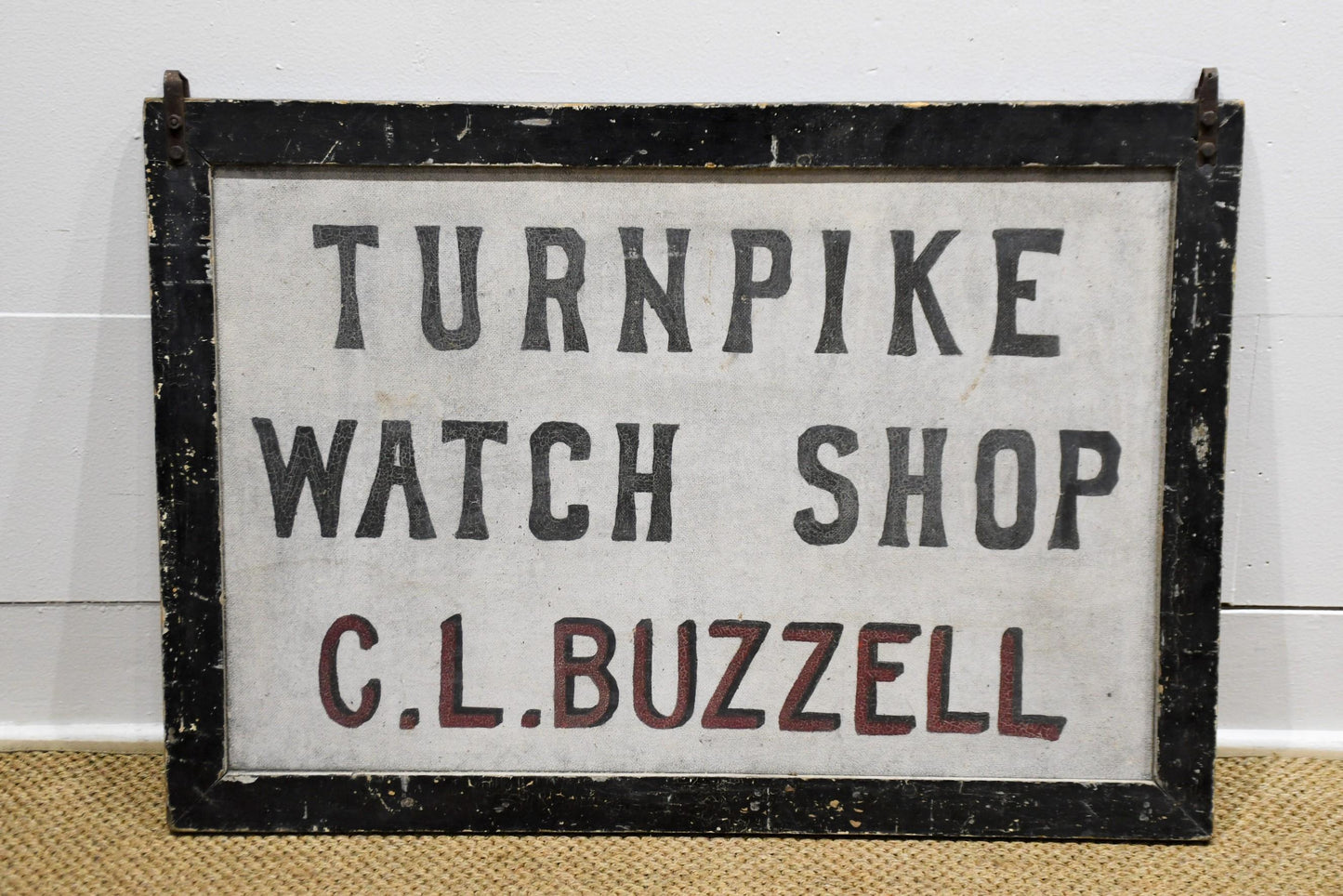 Double Sided Wooden Turnpike Watch Sign