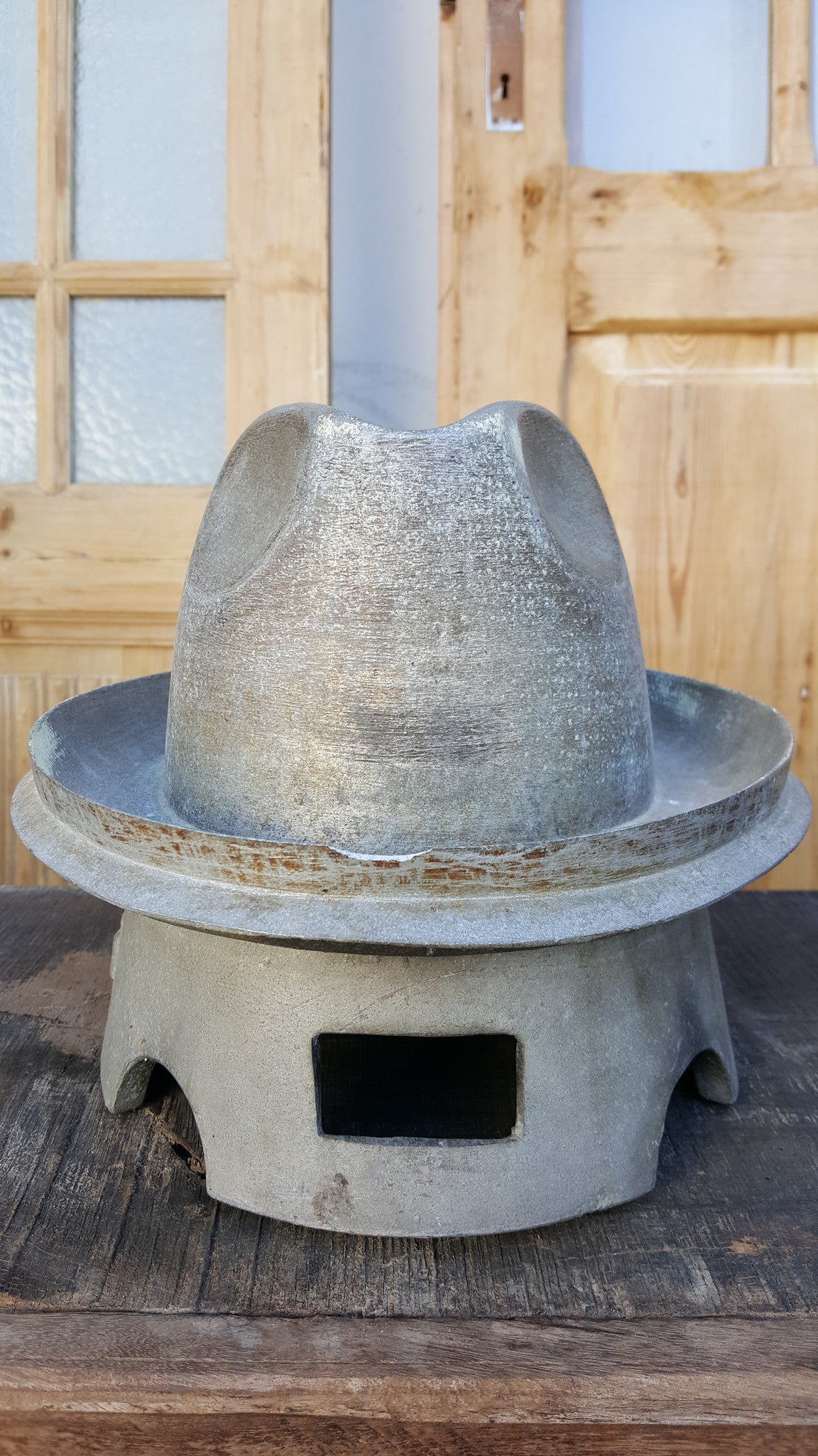 Metal Fedora Hat Mold