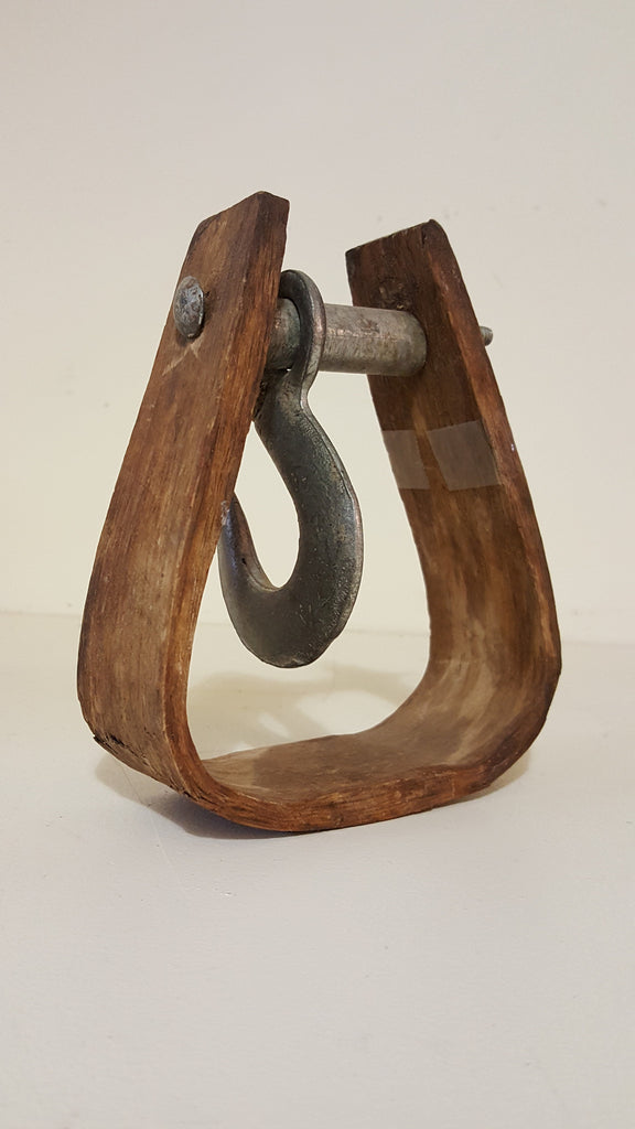 Antique Wooden Stirrup (Equestrian Decor)