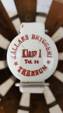 Swedish Beer Bottle in Basket (decor)