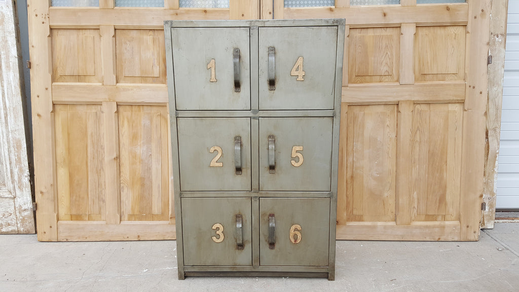 Cabinet with Numbered Cubbies