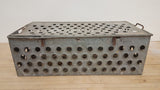 Galvanized Crate with Holes