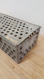 Galvanized Crate with Holes