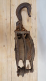 Large Double Iron Pulley