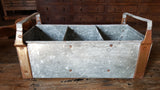 Zinc Handled Tray with Dividers
