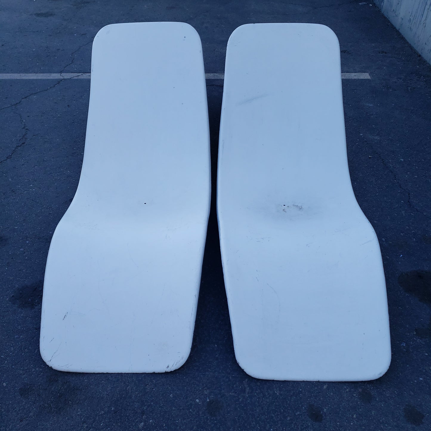 Pair of Fiberglass Pool Lounges