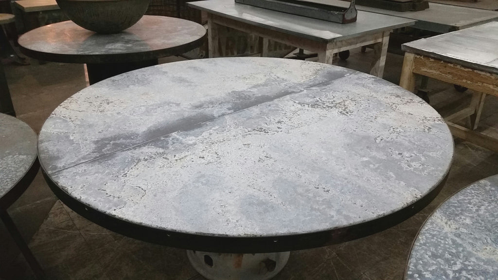 Round Zinc Table Top