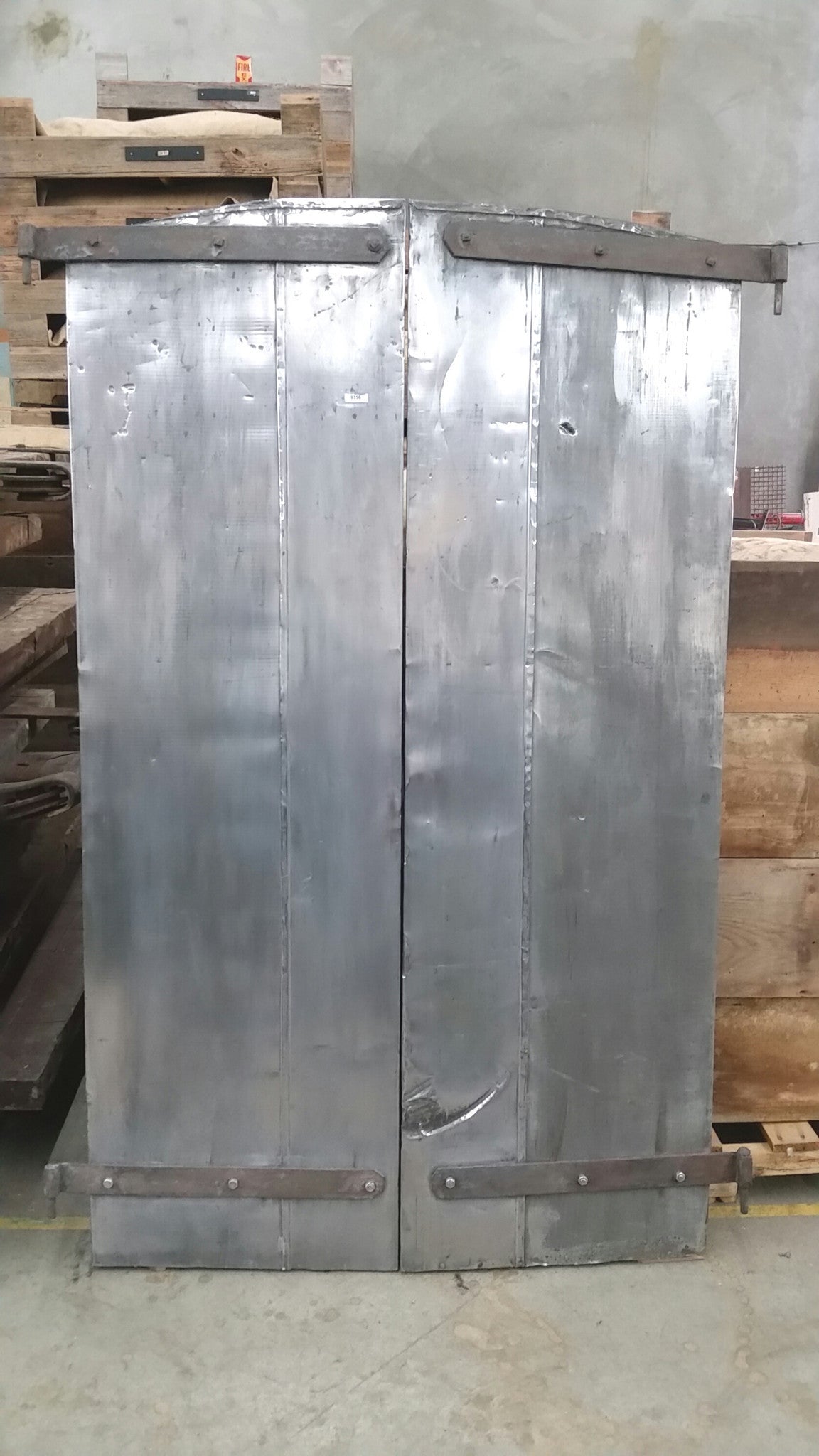 Pair of Industrial Metal Factory Shutter Doors (Small)