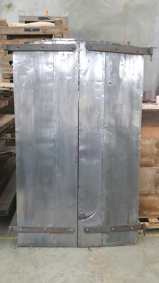 Pair of Industrial Metal Factory Shutter Doors (Small)